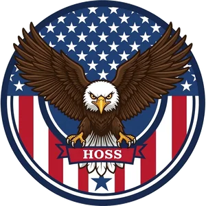 Hoss Air HVAC eagle badge